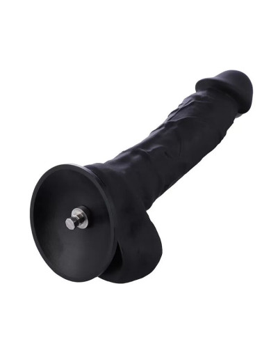 Силиконовый дилдо Hismith 8.3" Silicone Dildo Black - Фото №1