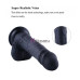 Силиконовый дилдо Hismith 8.3" Silicone Dildo Black - Фото №3