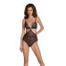 Боді Passion AMBERLY BODY black, S/M, відкрита спина, низ стрінги - Фото №1
