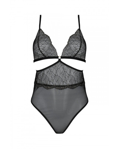 Боді Passion AMBERLY BODY black, S/M, відкрита спина, низ стрінги - Фото №3