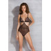 Боді Passion AMBERLY BODY black, S/M, відкрита спина, низ стрінги - Фото №5