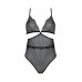Боди Passion AMBERLY BODY black, XXL/XXXL, открытая спина, низ стринги - Фото №3