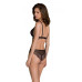 Комплект Passion AMBERLY SET black, S/M, бралетт и трусики бразилиана - Фото №2