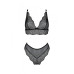 Комплект Passion AMBERLY SET black, S/M, бралетт и трусики бразилиана - Фото №3