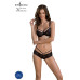 Комплект Passion DROSERA BIKINI black, S/M, бюстгальтер и трусики-кюлоты - Фото №1