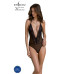 Боди Passion DROSERA BODY black, S/M, высокие вырезы, верх на завязках - Фото №1