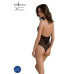 Боди Passion DROSERA BODY black, S/M, высокие вырезы, верх на завязках - Фото №2