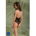 Боди Passion DROSERA BODY black, S/M, высокие вырезы, верх на завязках - Фото №7