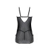 Пеньюар Passion DROSERA CHEMISE black, L/XL, кружевной лиф со стрепами, трусики в комплекте - Фото №4