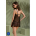 Пеньюар Passion DROSERA CHEMISE black, L/XL, кружевной лиф со стрепами, трусики в комплекте - Фото №7