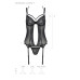 Корсет Passion DROSERA CORSET black, XXL/XXXL, с креплениями для чулок, трусики в комплекте - Фото №5