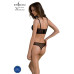 Комплект Passion DROSERA SET black S/M, сітка+мереживо, бюстьє та трусики танга - Фото №2