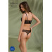 Комплект Passion DROSERA SET black S/M, сітка+мереживо, бюстьє та трусики танга - Фото №7