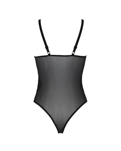 Боді Passion KERRIA BODY black, S/M, з високими вирізами та верхом балконет - Фото №4
