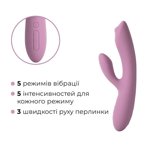 Смарт вібратор-кролик з перлинною стимуляцією точки G Svakom Trysta Neo