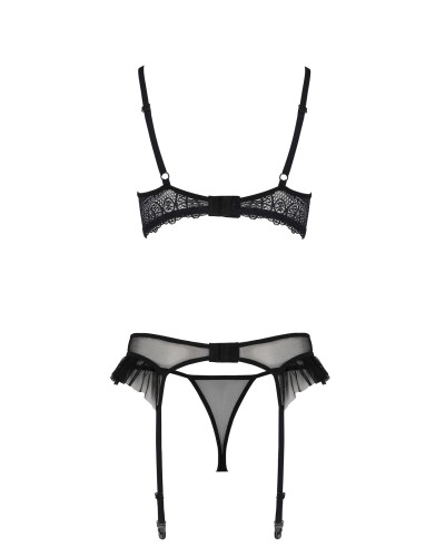 Комплект Passion KERRIA SET WITH OPEN BRA black S/M - ECO Passion - Фото №4
