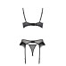 Комплект Passion KERRIA SET WITH OPEN BRA black S/M - ECO Passion - Фото №4
