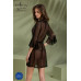 Пеньюар Passion LEAFA PEIGNOIR black L/XL - ECO Passion - Фото №7