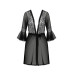 Пеньюар Passion LEAFA PEIGNOIR black S/M - ECO Passion - Фото №3