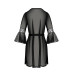 Пеньюар Passion LEAFA PEIGNOIR black S/M - ECO Passion - Фото №4