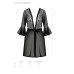 Пеньюар Passion LEAFA PEIGNOIR black S/M - ECO Passion - Фото №5