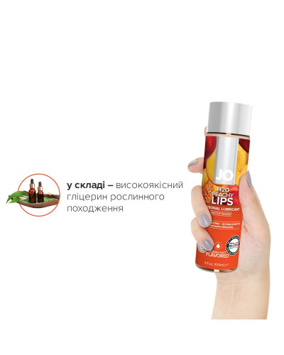 Розпродаж!!! Змазка на водній основі System JO H2O — Peachy Lips (120 мл) (термін до 01.03.2025) - Фото №4
