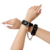 Наручники із екошкіри Art of Sex - Handcuffs Emoji, колір чорний - Фото №1