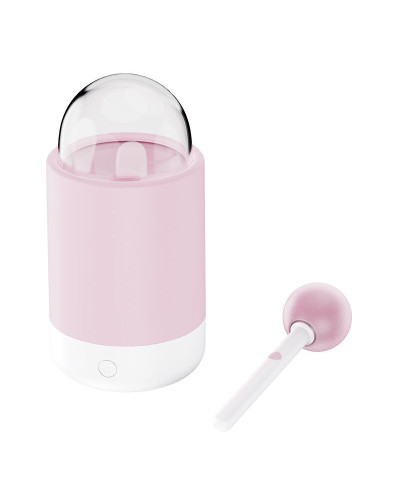 Вібратор-цукерка на паличці KISSTOY Pink Pop, зарядний кейс-нічник, 10 режимів вібрації - Фото №2