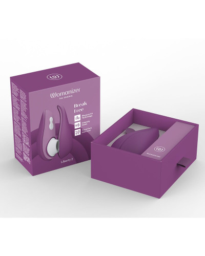 Вакуумний кліторальний стимулятор Womanizer Liberty 2 Purple - Фото №8