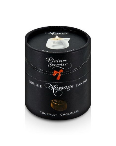 Массажная свеча Plaisirs Secrets Chocolate (80 мл) подарочная упаковка, керамический сосуд - Фото №3