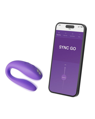 Смарт-вібратор для пар We-Vibe Sync GO Light Purple - Фото №5