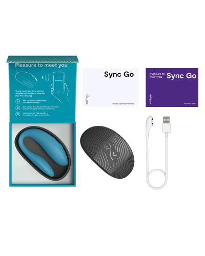 Смарт-вібратор для пар We-Vibe Sync GO Turquoise - Фото №8