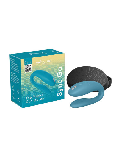Смарт-вібратор для пар We-Vibe Sync GO Turquoise - Фото №10