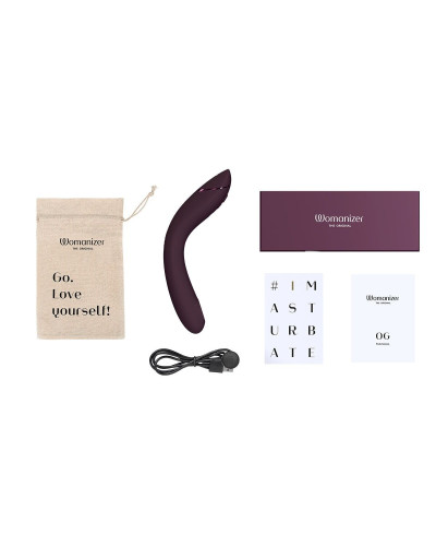 Вібратор для точки G з вакуумною стимуляцією Womanizer OG Aubergine - Фото №7