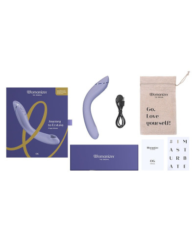 Вібратор для точки G з вакуумною стимуляцією Womanizer OG Lilac - Фото №7