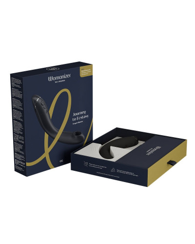 Вибратор для точки G с вакуумной стимуляцией Womanizer OG Dark Grey - Фото №8