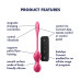 Вагінальні смарт-кульки з вібрацією Satisfyer Love Birds 2 Connect App Red, 86 г, пульт ДК - Фото №3