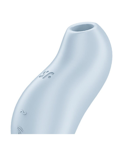 Вакуумний кліторальний стимулятор з вібрацією Satisfyer Pocket Pro 1 Blue - Фото №4