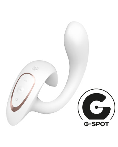 Вагинально-клиторальный вибратор Satisfyer G for Goddess 1 White, 2 мотора - Фото №1