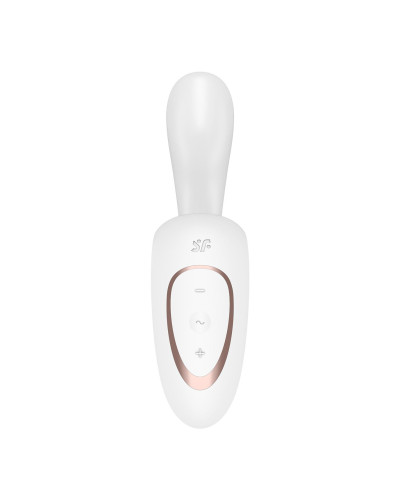 Вагинально-клиторальный вибратор Satisfyer G for Goddess 1 White, 2 мотора - Фото №4
