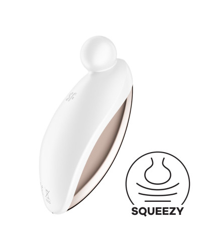 Вібратор для зовнішньої стимуляції Satisfyer Spot On 2 White, дуже потужний, гнучкий відросток - Фото №1