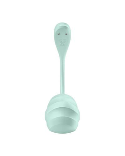 Смарт-виброяйцо Satisfyer Smooth Petal Connect App Mint - Фото №3