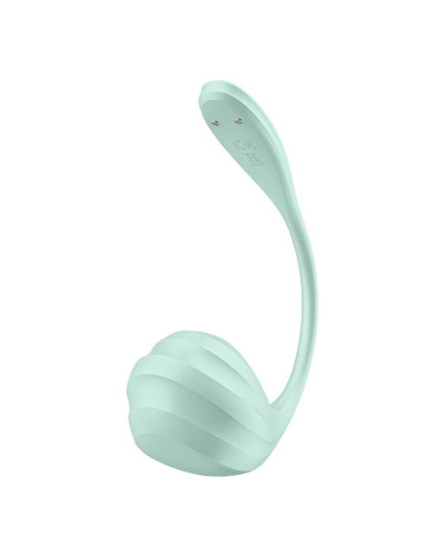 Смарт-виброяйцо Satisfyer Smooth Petal Connect App Mint - Фото №4