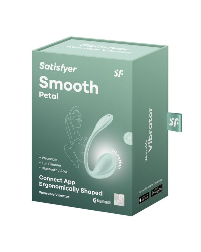 Смарт-виброяйцо Satisfyer Smooth Petal Connect App Mint - Фото №9