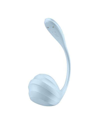 Смарт-віброяйце Satisfyer Smooth Petal Connect App Light Blue - Фото №4