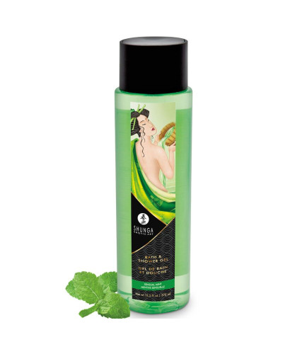 Гель для душу Shunga Shower Gel - Sensual Mint (370 мл) з рослинними оліями та вітаміном Е - Фото №1