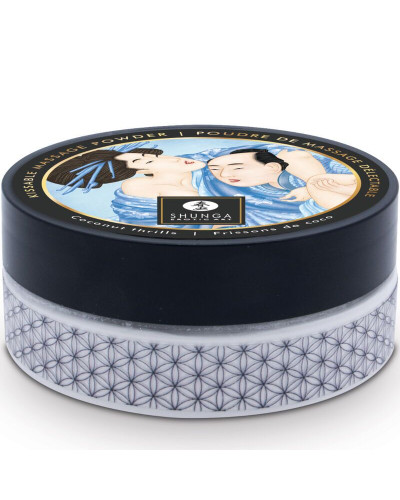 Смачна пудра для оральних пестощів Shunga Body Powder – Coconut Thrills (75 гр) - Фото №2