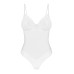 Боді Obsessive Alissium Teddy White, XS/S, ліф з м’якою чашкою, високі вирізи для ніг - Фото №5