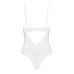 Боді Obsessive Alissium Teddy White, XS/S, ліф з м’якою чашкою, високі вирізи для ніг - Фото №6
