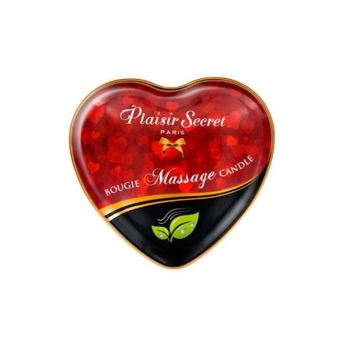Масажна свічка серце Plaisirs Secrets Natural (35 мл)
